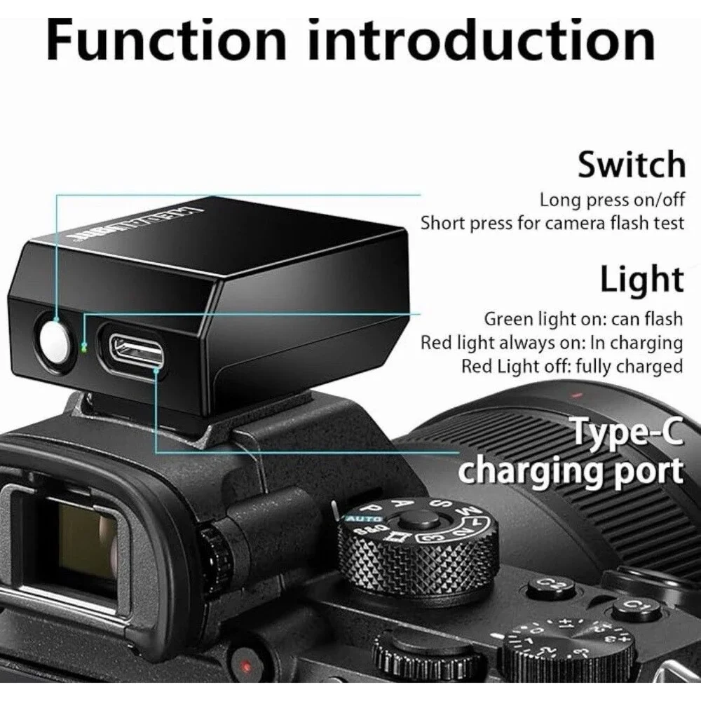 F1s Mini Camera Flash for Ricoh GR3/GR3X/Fuji/Sony ZV1/Nikon/Canon/Olympus